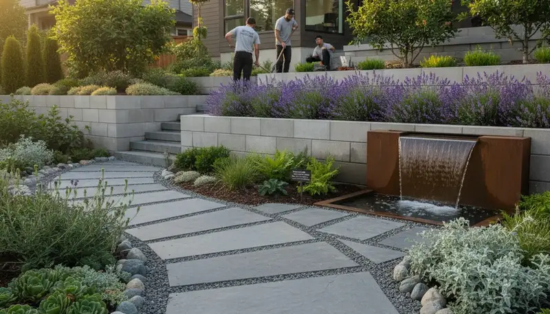 Bellevue, WA landscaping team providing professional lawn care for residential and commercial properties