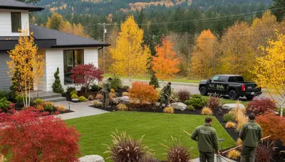 Landscape maintenance service in Bellevue, WA for a professional lawn care business