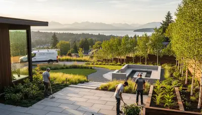 Bellevue, WA landscaping service for lawn care, yard maintenance, and property cleanup