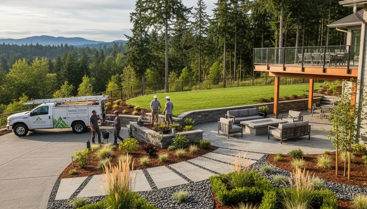 Bellevue, WA landscaping service for lawn care, mowing, and yard maintenance