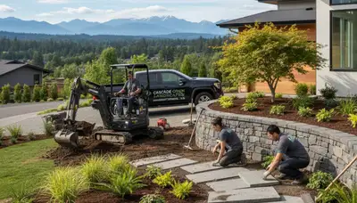 Landscaping service in Bellevue, WA for professional lawn care and yard maintenance