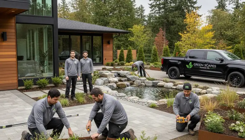 Bellevue, WA landscaping team providing professional lawn care for local homes and businesses
