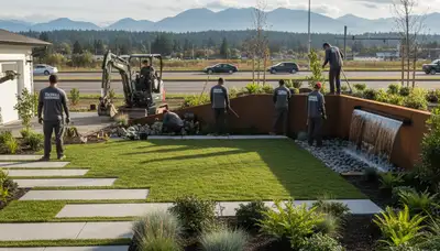Landscaping service in Bellevue, WA for professional lawn care and yard maintenance