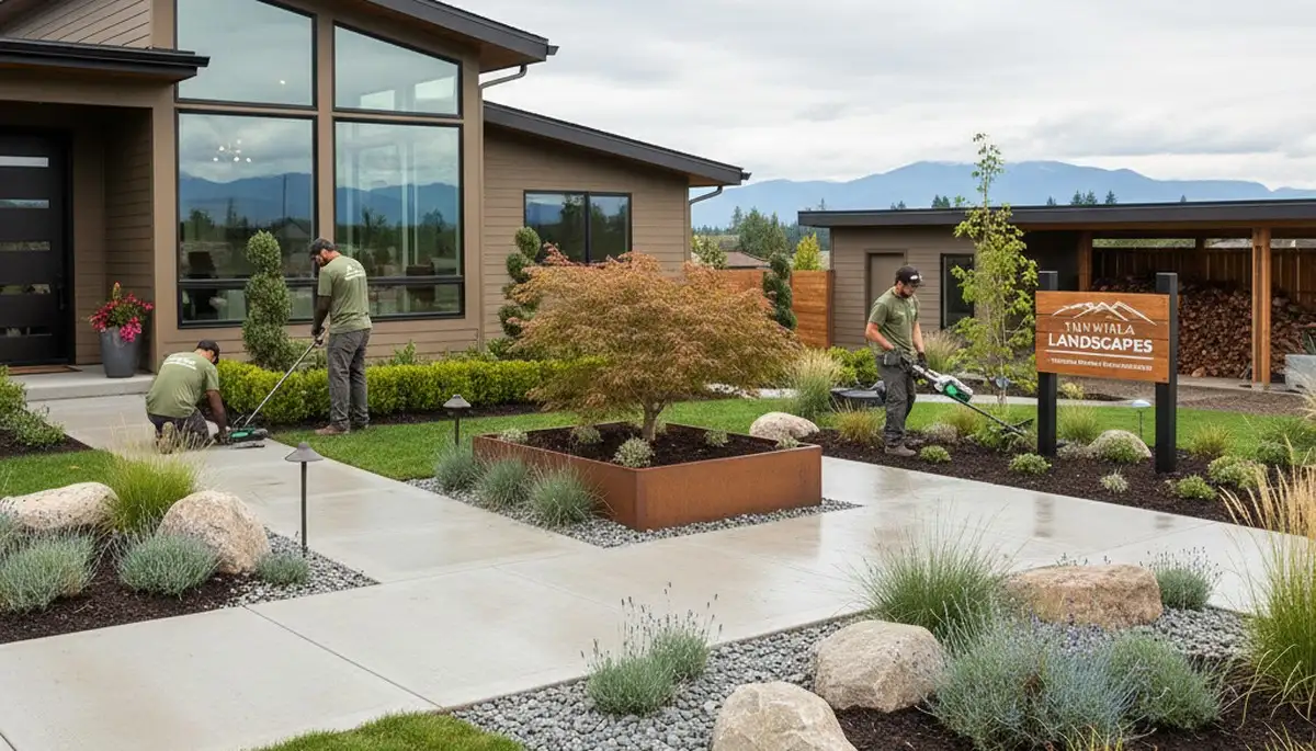 Bellevue, WA landscaping team providing professional lawn care and yard maintenance services