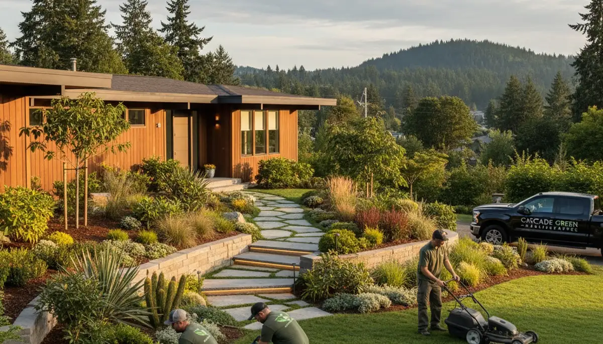 Landscaping service in Bellevue, WA for professional lawn care and yard maintenance